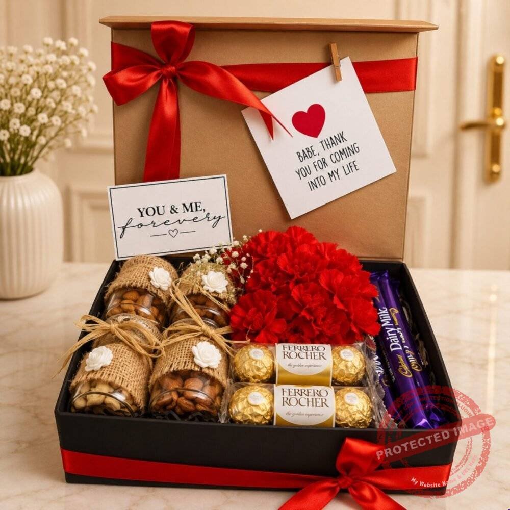 Red Dry Fruit Box – Anniversary Gifts Red Dry Fruit Box - Anniversary Gifts | Giftoo Pakistan