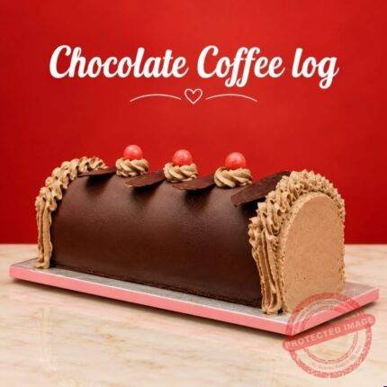 Chocolate Coffee Log - Kitchen Cuisine Cakes | Giftoo Pakistan