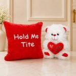 Hold Me Tight Cushion with Teddy - Anniversary Gifts | Giftoo Pakistan
