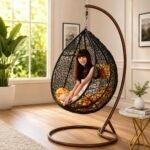 Egg Shape Hanging Swing Chair – Jhoola Stand – Cushion - Anniversary Gifts | Giftoo Pakistan