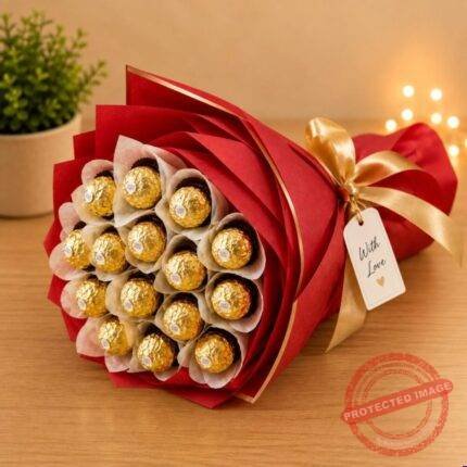 Love Rocher Bouquet - Anniversary Gifts | Giftoo Pakistan