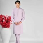 Lilac Blended Unstitched Suit - Father’s Day Gifts | Giftoo