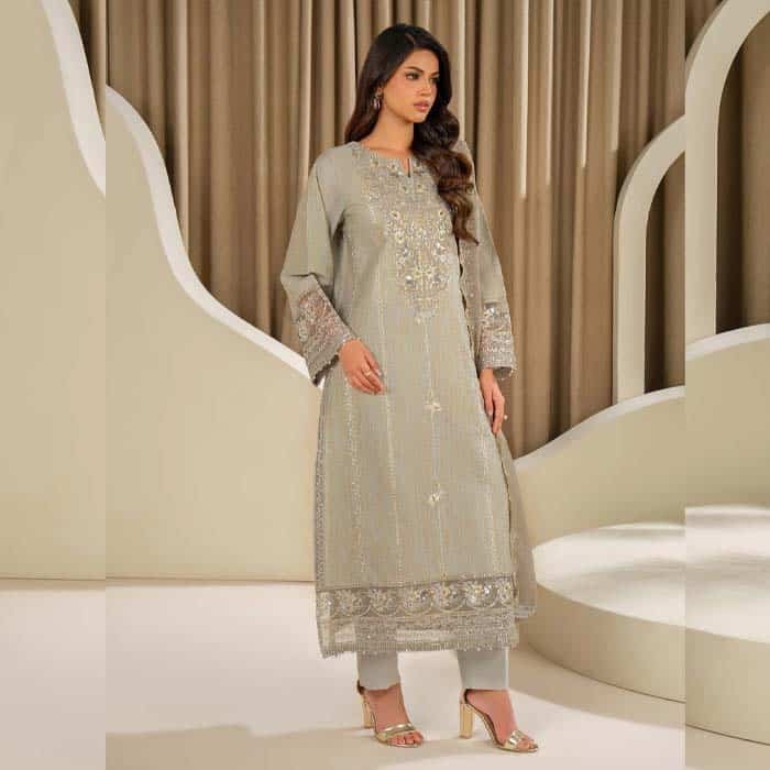 3 Piece Missouri Suit – Embroidered (Unstitched) – Eid Gifts 3 Piece Missouri Suit – Embroidered (Unstitched) - Eid Gifts | Giftoo Pakistan