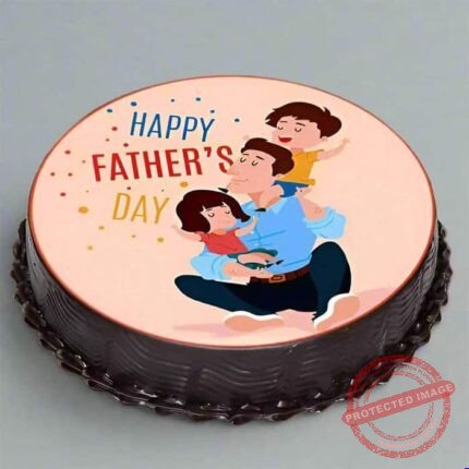 Father’S Day Poster Cake - Designer Cakes | Giftoo Pakistan