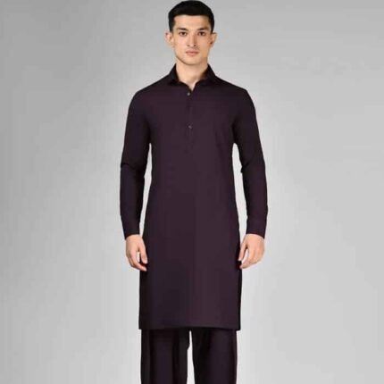 Purple Blended Unstitched Kameez Shalwar Fabric - Father’s Day Gifts | Giftoo