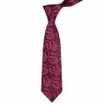 Black/Red Paisley Tie - Men’s Accessories | Giftoo Pakistan